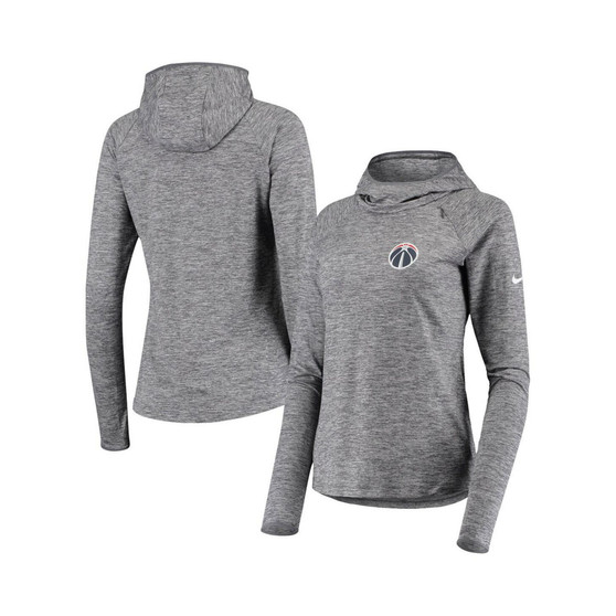 Women's Heathered Gray Washington Wizards Element Raglan Pullover Hoodie