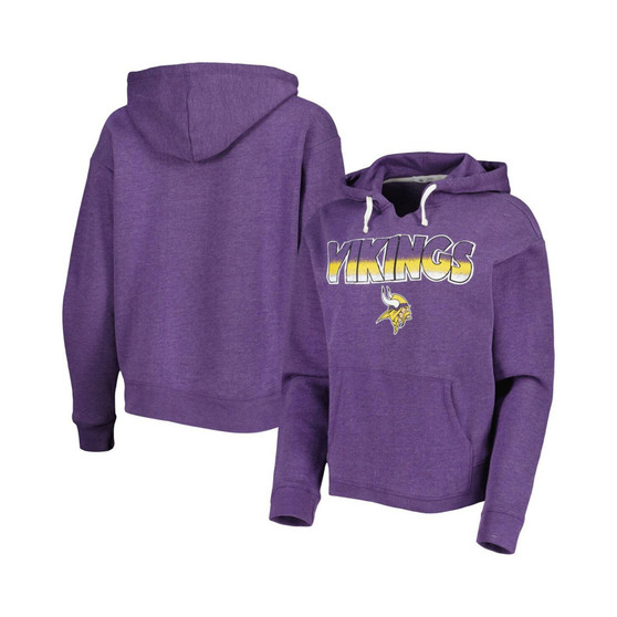 Women's Purple Minnesota Vikings Color Rise Kennedy Notch Neck Pullover Hoodie