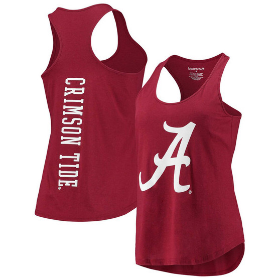 Women's Crimson Alabama Crimson Tide Essential 2-Hit Racerback Tank Top