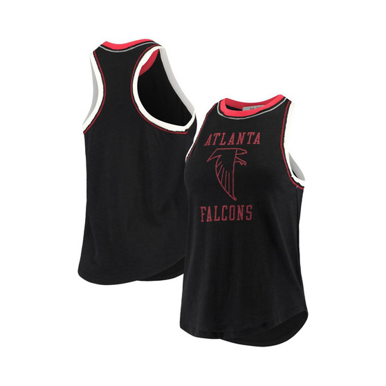 Women's Black Atlanta Falcons Throwback Touchdown Tank Top