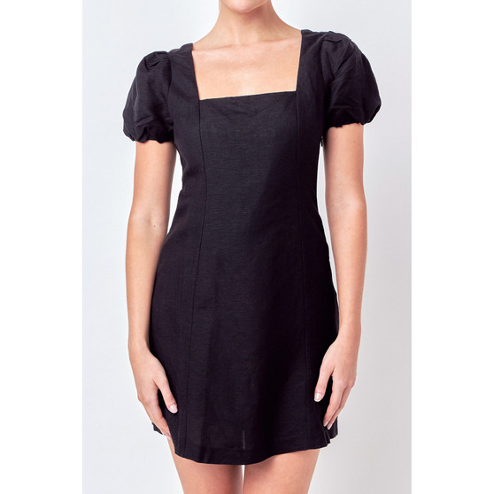 Women's Mini Dress with Strappy Back Detail