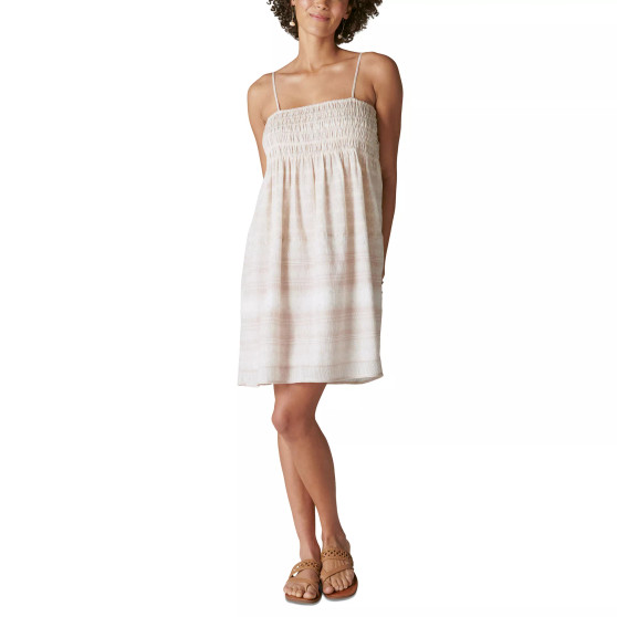 Women's Printed Smocked Mini Dress