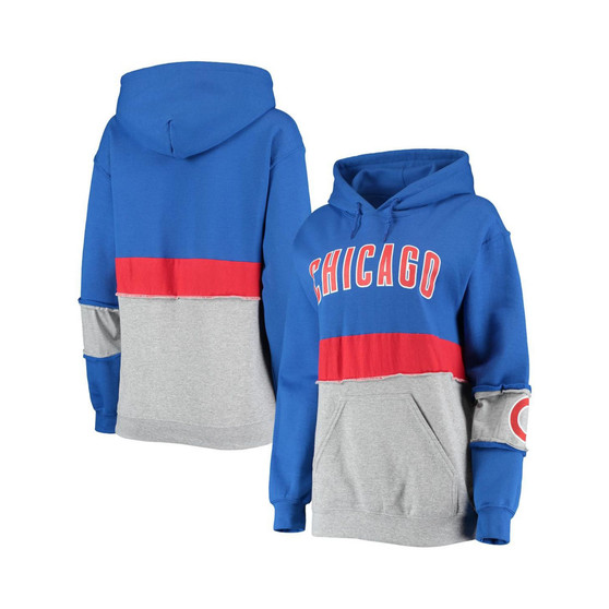 Women's Royal Chicago Cubs Pullover Hoodie