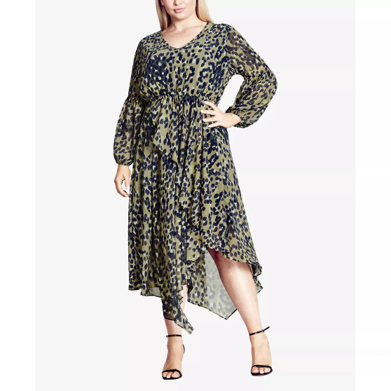 Plus Size Lorena Soft V-neck Dress