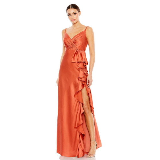 Women's Ieena V-Neck Spaghetti Strap Satin Gown