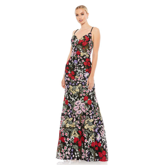 Women's Floral Lace Gown