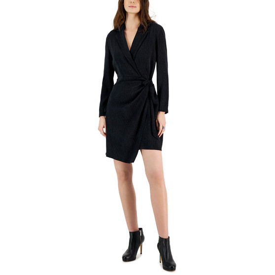 Women's Long Sleeve Wrap Dress