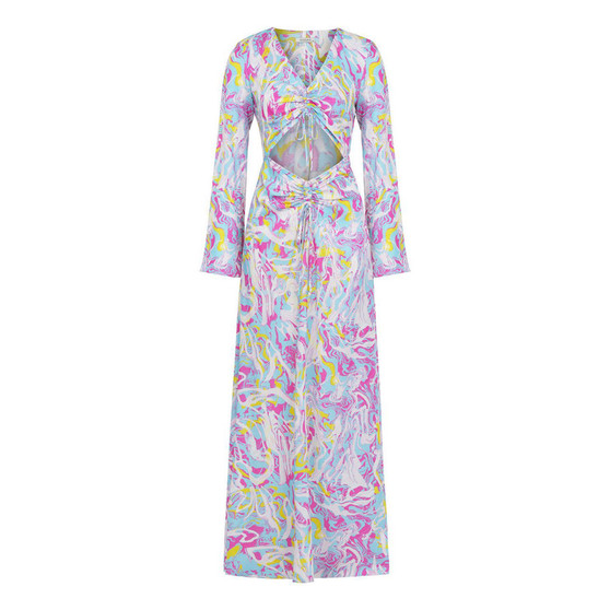 Women's Cropped Print Dress
