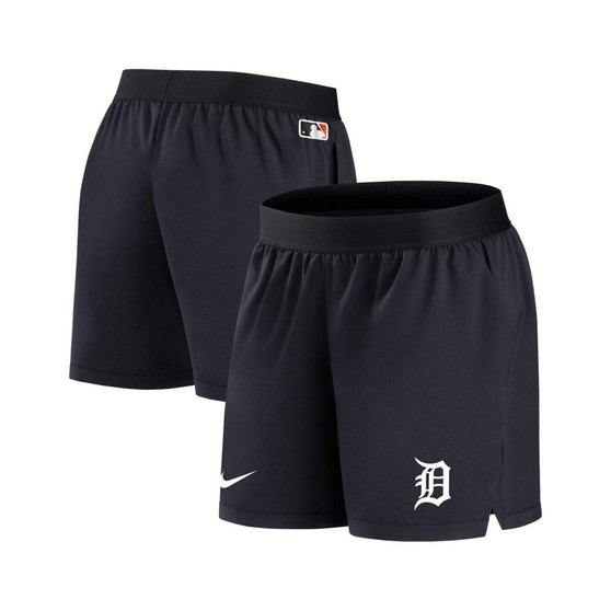 Women's Navy Detroit Tigers Authentic Collection Team Performance Shorts