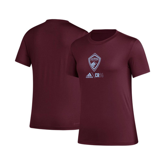 Women's Burgundy Colorado Rapids AEROREADY Club Icon T-shirt