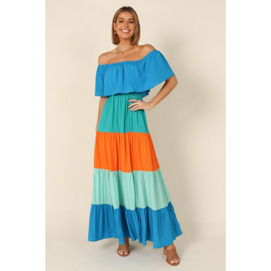 Womens Eazon Off Shoulder Maxi Dress