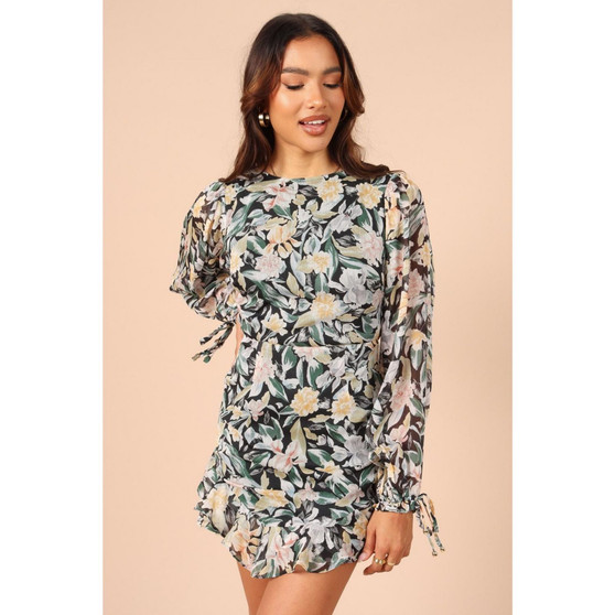 Womens Alissa Back Cutout Mini Dress