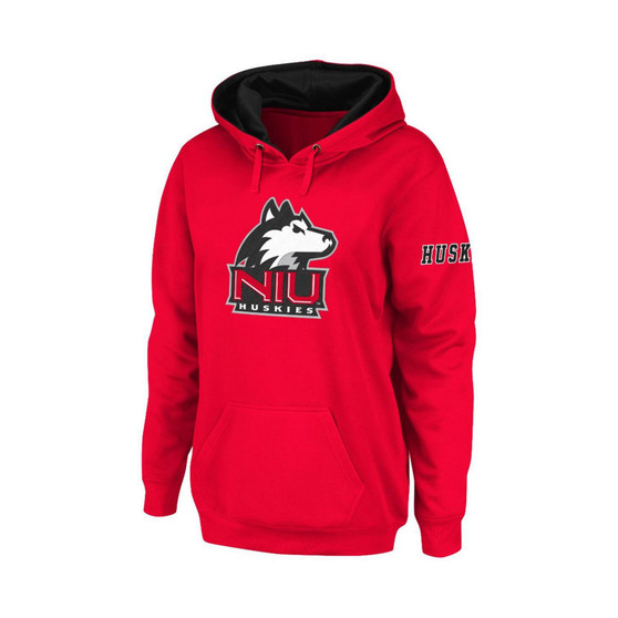 Women's Red Northern Illinois Huskies Big Logo Pullover Hoodie