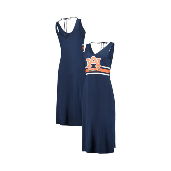 Women's Navy Auburn Tigers Opening Day V-Neck Maxi Dress