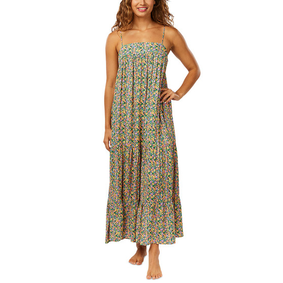 Juniors' Afterglow Ditsy Sleeveless Dress