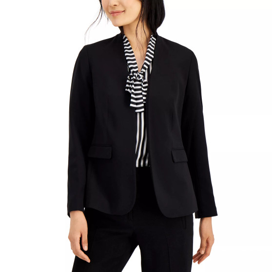 Women's Collarless Open-Front Blazer, Created for Macy's