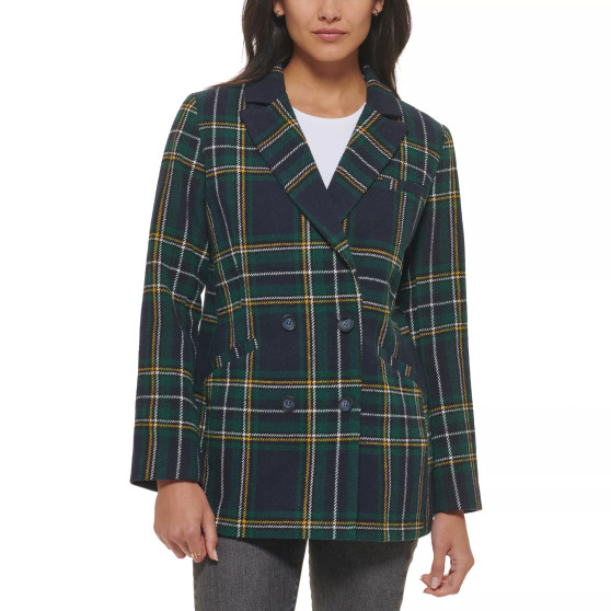 Women's Wool Blend Double Breasted Blazer