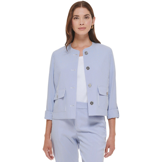 Women's Textured Stripe Blazer