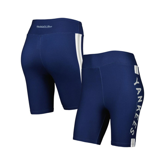 Women's Navy New York Yankees Biker Shorts