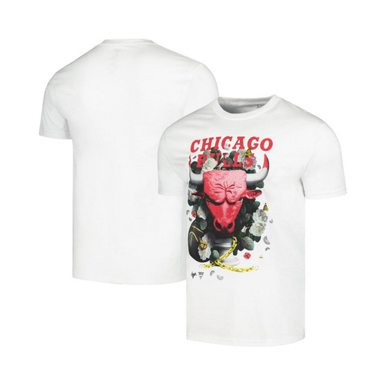 Men's and Women's NBA x Kathy Ager White Chicago Bulls T-shirt