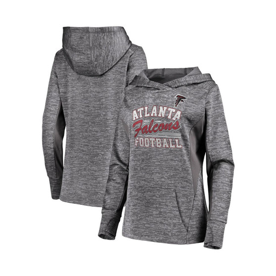 Women's Gray Atlanta Falcons Showtime Quick Out Pullover Hoodie
