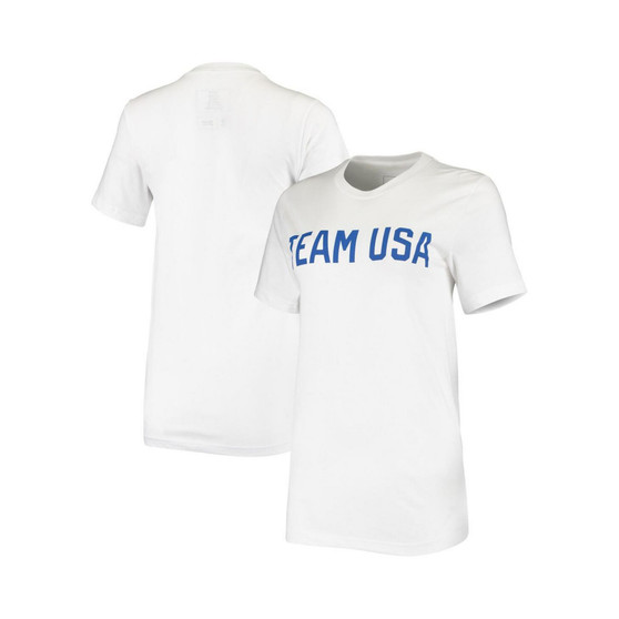 Women's White Team USA Identity T-shirt