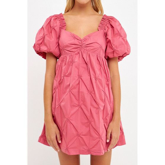 Women's TEXTURED BABYDOLL DRESS