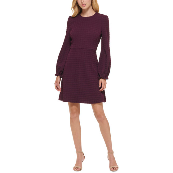 Women's Embossed Houndstooth Dress