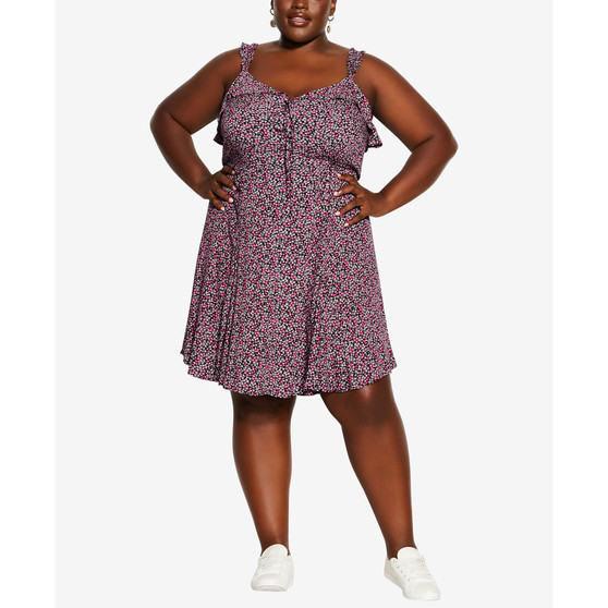 Trendy Plus Size Foolish Ditsy Dress