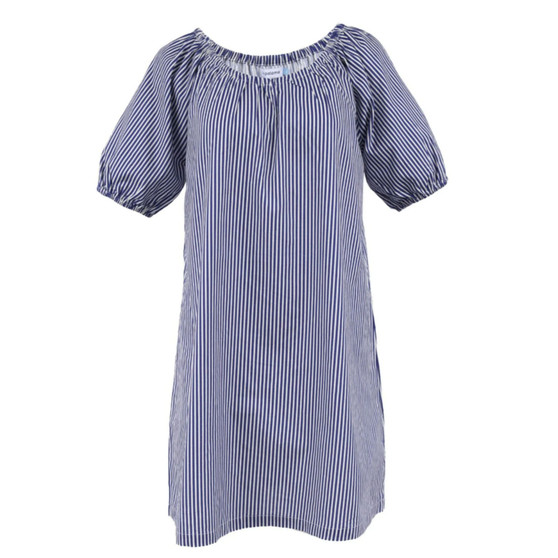 Women's Parker House Dress, Navy Stripe