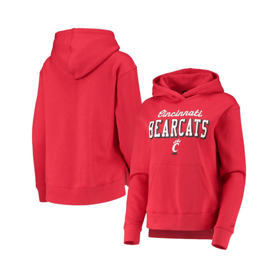 Women's Red Cincinnati Bearcats Cincy All Day Fleece Pullover Hoodie