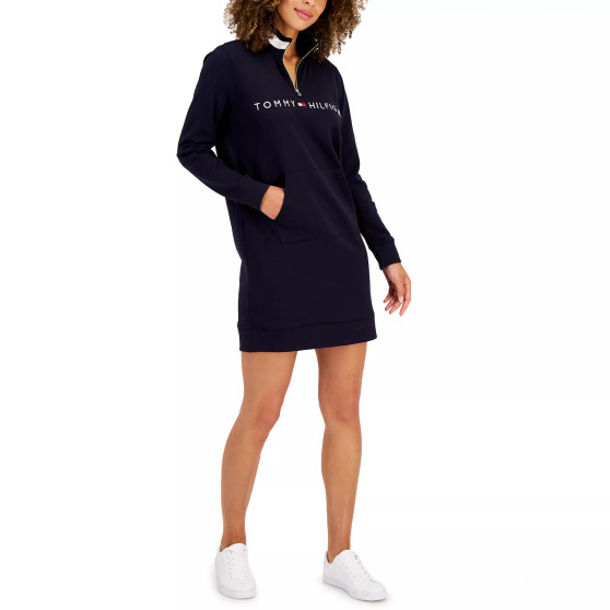 Women's Logo Funnel-Neck Sweatshirt Dress