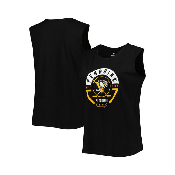Women's Black Pittsburgh Penguins Plus Size Tank Top