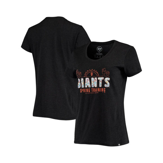 Women's Black San Francisco Giants Spring Training Floral Fill Club T-shirt