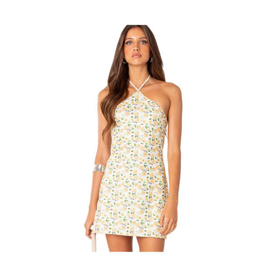 Women's Elodie rose printed mini dress