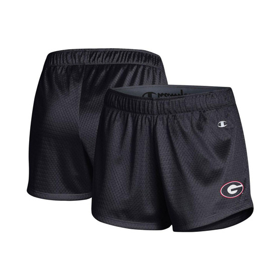 Women's Black Georgia Bulldogs Mesh Shorts