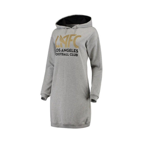Women's Heathered Gray LAFC Focus Sweatshirt Dress
