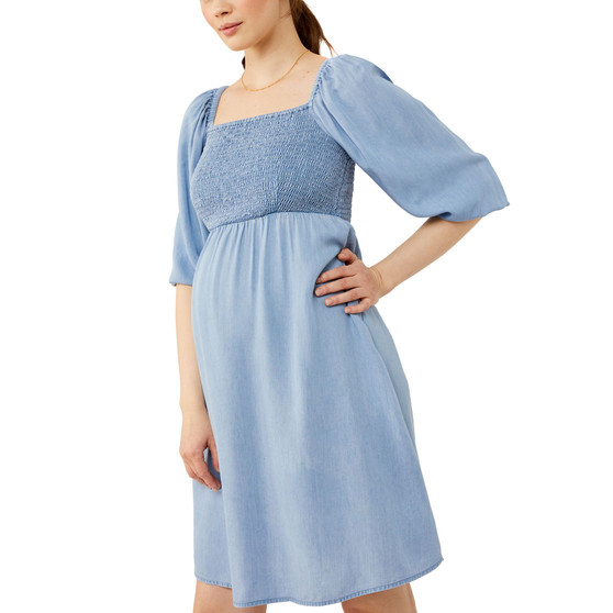 Smocked Maternity Dress