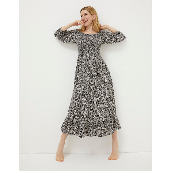 Women's Adele Mono Vines Midi Dress