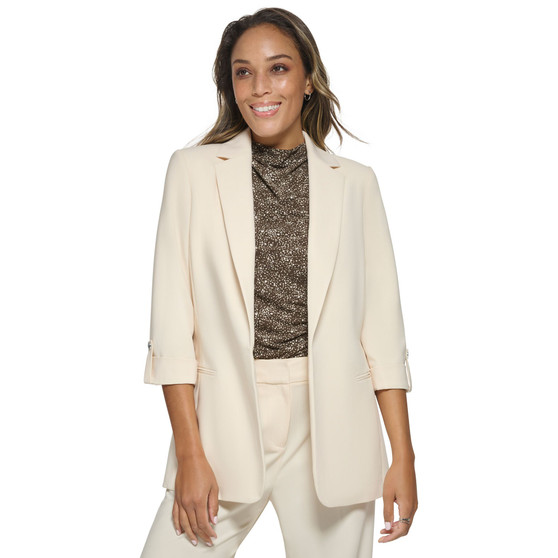 Women's Open-Front 3/4-Sleeve Blazer