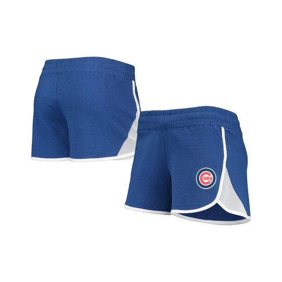 Women's Royal Chicago Cubs Stretch French Terry Shorts