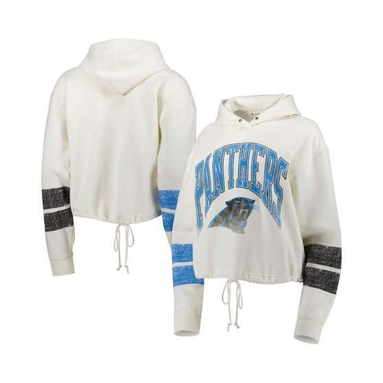 Women's Oatmeal Carolina Panthers Harper Pullover Hoodie