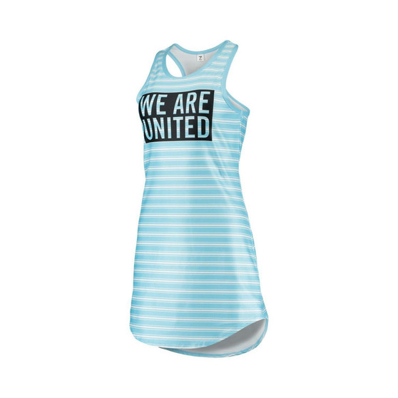 Women's Light Blue Minnesota United FC Striped Tank Dress