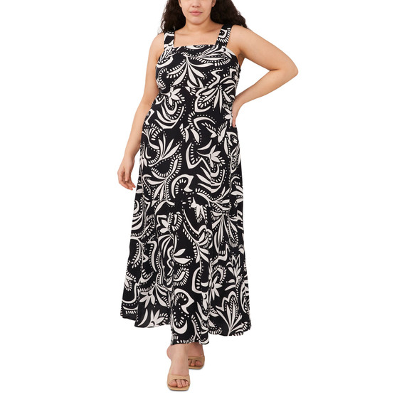 Plus Size Square-Neck Maxi Tank Dress