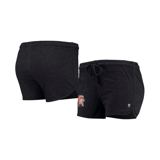 Women's Heather Black Maryland Terrapins Simone Lounge Shorts