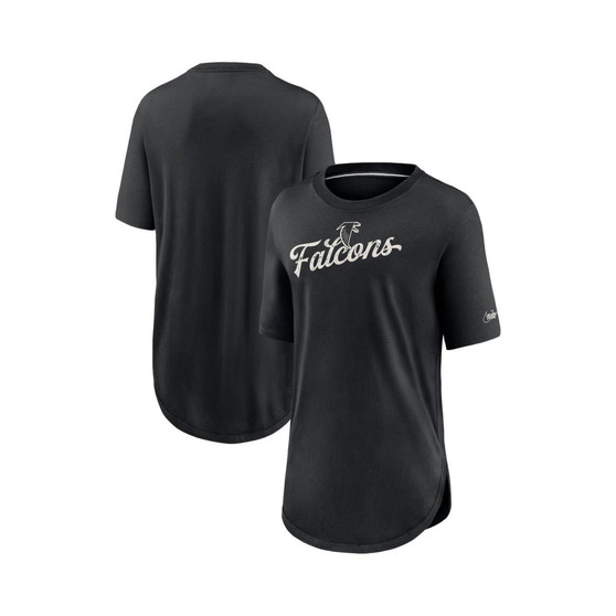 Women's Black Atlanta Falcons Historic Logo Weekend Tri-Blend T-shirt