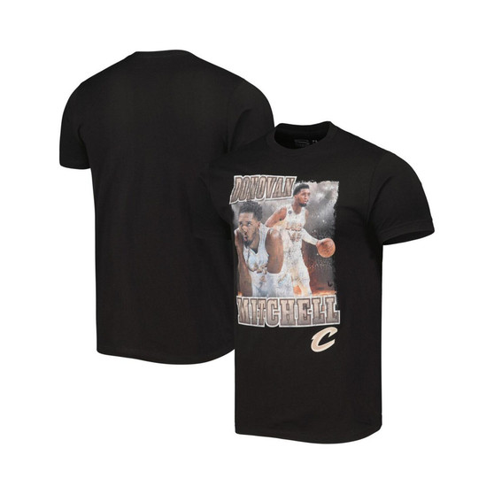 Men's and Women's Donovan Mitchell Black Cleveland Cavaliers Player City Edition Double Double T-shirt