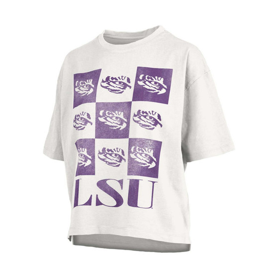 Women's White LSU Tigers Motley Crew Andy T-shirt