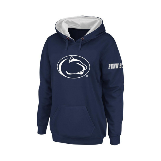 Women's Navy Penn State Nittany Lions Big Logo Pullover Hoodie