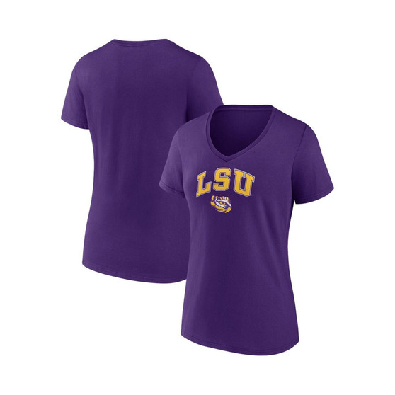 Women's Branded Purple LSU Tigers Evergreen Campus V-Neck T-shirt
